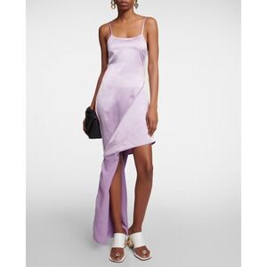 jw anderson linen blend belted sleeveless lapel dress JW Anderson X Uniqlo + Linen Blend Belted Sleeveless Lapel Dress